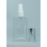 D&B Yol Parfüm Şişesi 30 Ml (5 Adet) Gri Kapak Plastik Valf İçbükey (Tekrar Doldurulabilir) Boş Şişe