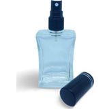 D&B Yol Parfüm Şişesi 30 Ml (5 Adet) Siyah Kapak Plastik Valf İçbükey (Tekrar Doldurulabilir) Boş Şişe