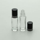 D&B Yol Parfüm Şişesi 5 Ml (10 Adet) Roll-On Gri Kapaklı Boş Şişe