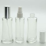 D&B Yol Parfüm Şişesi 50 Ml (2 Adet) (Tekrar Doldurulabilir) İçbükey Gri Kapak Plastik Valf Boş Şişe