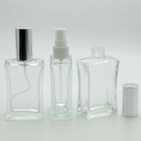D&B Yol Parfüm Şişesi 50 Ml (3 Adet) Gri Kapak Plastik Valf İçbükey (Tekrar Doldurulabilir) Boş Şişe