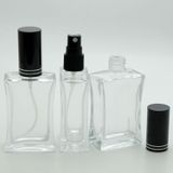 D&B Yol Parfüm Şişesi 50 Ml (3 Adet) Siyah Kapak Plastik Valf İçbükey (Tekrar Doldurulabilir) Boş Şişe