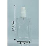 D&B Yol Parfüm Şişesi 50 Ml (5 Adet) Şeffaf Kapaklı İçbükey (Tekrar Doldurulabilir) Boş Şişe