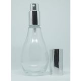 D&B Yol Parfüm Şişesi 70 Ml (2 Adet) (Tekrar Doldurulabilir) Boş Ampul Şişe Gri Metal Valf Ve Kapak