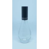 D&B Yol Parfüm Şişesi 70 Ml (2 Adet) (Tekrar Doldurulabilir) Boş Ampul Şişe Siyah Kapak Plastik Valf