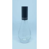 D&B Yol Parfüm Şişesi 70 Ml (2 Adet) (Tekrar Doldurulabilir) Boş Ampul Şişe Siyah Metal Valf Ve Kapak