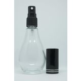 D&B Yol Parfüm Şişesi 70 Ml (6 Adet) (Tekrar Doldurulabilir) Boş Ampul Şişe Siyah Kapak Plastik Valf