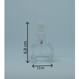 D&B Yol Parfüm Ve Kolonya Şişesi 10 Ml 10 Adet (Tekrar Doldurulabilir) Boş Cam Beyaz Sprey Şişe