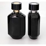 D&B Yol Parfüm Ve Kolonya Şişesi 100 Ml 3 Adet (Aparat İle Kapatılan) Siyah Özel Kolay Kapama Cam Şişe