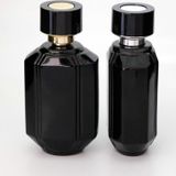 D&B Yol Parfüm Ve Kolonya Şişesi 100 Ml 5 Adet (Aparat İlke Kapatılan-Kolay Kapama) Siyah Özel Kolay Kapama Cam Şişe