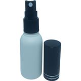 D&B Yol Parfüm Ve Kolonya Şişesi Beyaz 30 Ml 5 Adet (Tekrar Doldurulabilir) Siyah Kapak Boş Plastik