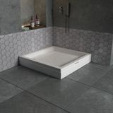 Dbbanyo Kare Duş Teknesi Panelli 110*110*20 cm - 110 x 100 x 20 cm