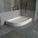 Dbbanyo Sağ Asimetrik Duş Teknesi Panelli 80*100*15 cm - 80 x 100 x 15 cm