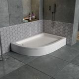 Dbbanyo Sağ Asimetrik Duş Teknesi Panelli 80*100*20 cm - 80 x 100 x 20 cm