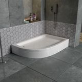 Dbbanyo Sağ Asimetrik Duş Teknesi Panelli 80*110*20 cm - 80 x 110 x 20 cm