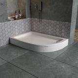 Dbbanyo Sol Asimetrik Duş Teknesi Panelli 90*110*15 cm - 90 x 110 x 15 cm