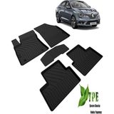 DBC Online Megane 4 Havuzlu Paspas Kokusuz 2016 2017 2018 2019 2020 2021 2022 2023 - Siyah