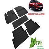 DBC Online Peugeot 3008 Active Allure Havuzlu Paspas 2016 2017 2018 2019 2020 2021 2022 2023 2024 - Siyah