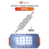 Dc 12V 3W Beyaz Modül Parmak Led Su Geçirmez Tabela Aydınlatma Dekoratif Led Modül 1 Adet Vitrin