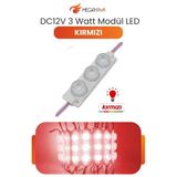 Dc 12V 3W Kırmızı Modül Parmak Led Su Geçirmez Tabela Aydınlatma Dekoratif Led Modül 5 Adet Vitrin