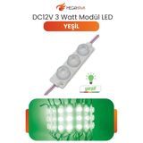 Dc 12V 3W Yeşil Modül Parmak Led Su Geçirmez Tabela Aydınlatma Dekoratif Led Modül 1 Adet Vitrin