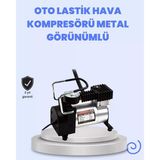 Dc 12V Metal H.a Kompresörü Araç Lastik Şişirme 35L/Dk