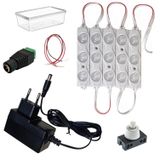Dc 12V Modül Led Lamba Anahtar Adaptörlü Aydınlatma Devresi Öğrenci Hobi Deney Seti