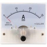 Dc 30a Analog Ampermetre Paneli 0-30a Akım Ölçer 85c1