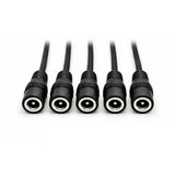 Dc 5.5X2.1mm 5’Li Set Dişi Soket Kablo 12V/24V Dc Güç Uzatma Kablosu Adaptör Jak Konnektör Cctv & Led Şerit Uyumlu