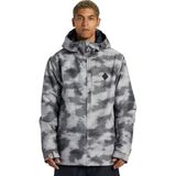 Dc Basis Print Erkek Gri Snowboard Ceketi - Antrasit - M