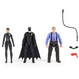 DC Comics, Batman 3'lü Paket, Özel 4” Batman, Selina Kyle, Penguen Aksiyon Figürleri, 3 Aksesuar, Batman Filmi Çocuk Oyuncakları (Amazon'a Özel)