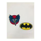 DC COMICS - BATMAN Ütü Ile Yapışan Dokuma Arma - Patch - Yama Batman 2 Li Set 4 (orjinal Lisanslı Ürün)
