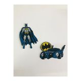 DC COMICS - BATMAN Ütü Ile Yapışan Dokuma Arma - Patch - Yama Batman 2 Li Set 5 (orjinal Lisanslı Ürün)