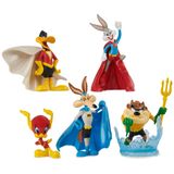 DC Comics Çizgi Romanlar, Looney Tunes Mash-Up Paketi, Sınırlı Üretim WB 100 Yıl Yıldönümü, 5 Looney Tunes x Figürleri, Erkek ve Kız Çocukları için 10 cm Süper Kahraman Çocuk Oyuncakları