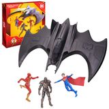 DC Comics, The Flash Batwing Savaş Seti (Amazon'a Özel) | Supergirl, NAM-Ek, Flash Aksiyon Figürleri, 4 inç | 3 Yaş ve Erkek Çocuk Oyuncakları