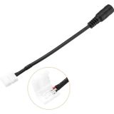 DC Dişi Power Girişli 2 Pin 8 mm LED Şerit Konnektörü 15 cm Kablolu Lehimsiz Bağlantı Aparatı 12V 24V Tek Renk COB SMD LED Uyumlu