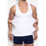 DC Erkek Korse Atlet Beyaz Renk Sporcu İçin Uygun Esnek Kumaş ile Rahat Kesim Tasarımı - 2XL