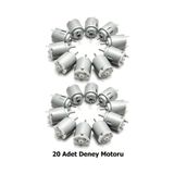Dc Motor 3v-6v Mikro Hobi Motoru Deney Robotik Proje Oyuncak Araba Motoru Küçük Güçlü Motor 20adet