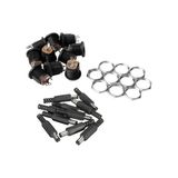 Dc Şase 2.1mm Somunlu Dişi ve Erkek Jak Fiş 10LU Takım Set