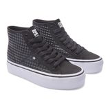 DC Shoes ADJS300296 Manual Hi Platform Battleship/Gum Kadın Sneaker Siyah 38