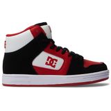 DC Shoes Manteca 4 Hi - Çocuklar için Deri Yüksek Toplu Ayakkabı, Siyah, Kırmızı, 32 EU