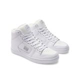 DC Shoes Manteca 4 Hi - Kadınlar için yüksek kaliteli deri ayakkabı, Beyaz Gümüş, 40 EU