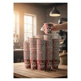 DCA SUPPLY STORE 7 oz Karton Bardak 500'lü Paket - Sızdırmaz Sıcak/Soğuk Uyumlu Çay Kahve Bardağı