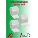 DCA SUPPLY STORE Balonlu Naylon Patpat Pıtpıt Ambalaj, Paketleme, Eşya Koruma Naylonu 30 Cm X 50 Mt 3-LÜ SET