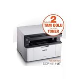 Dcp-1511-2t Lazer Yazıcı Tarayıcı Fotokopi Usb A4 X2 Kutu Içi Toner