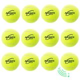 DCSUIT Köpek Tenis Topu - 12'li Paket 6,35 cm Gıcırdama İnteraktif Oyuncak Topları Gıcırdama - Eğitim, Egzersiz, Oyun için Uygun - Küçük Orta Büyük Köpekler için