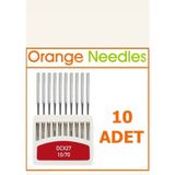 DCX27 10 Numara Sanayi Overlok Dikiş Makine Iğnesi(10 Adet) Orange Needles