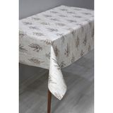 DD HOME Astarlı Silinebilir Pvc Muşamba Masa Örtüsü 146-A - Kahve - 140 x 180 cm