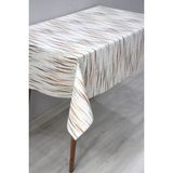 DD HOME Astarlı Silinebilir Pvc Muşamba Masa Örtüsü 210-A - Kahve - 140 x 200 cm