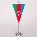 d&d Plus Azerbaycan Masa Bayrağı Üçgen